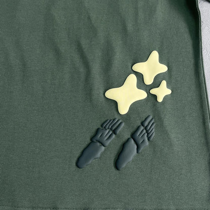 Gebrochener Planet Space Trails TShirt 