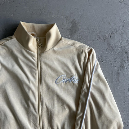 Corteiz Samtjacke Creme