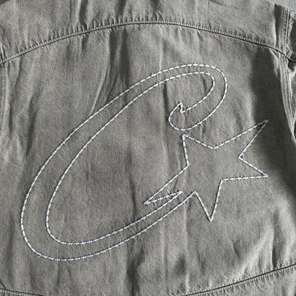 Corteiz Denim Jeansjacke Grau