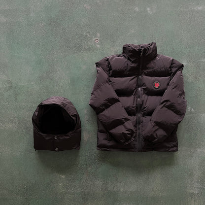 Trapstar Pufferjacke mit abnehmbarer Kapuze 