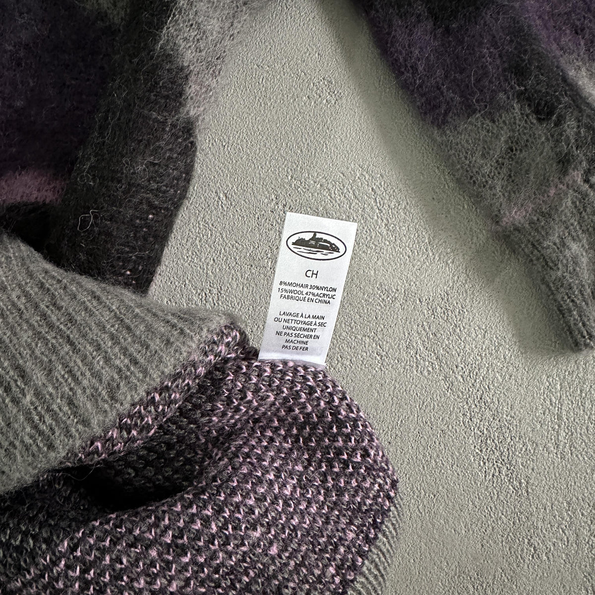 Corteiz Sweater Mohair Purple-camo