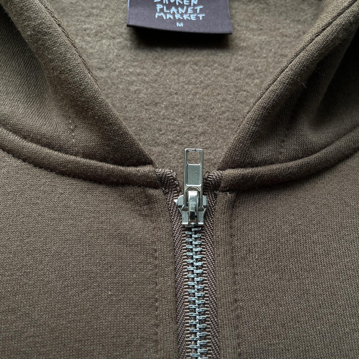 Felpa con cappuccio e zip Artico del Broken Planet Market 