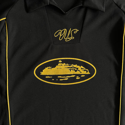 Corteiz Talismo Fußballtrikot – Schwarz 