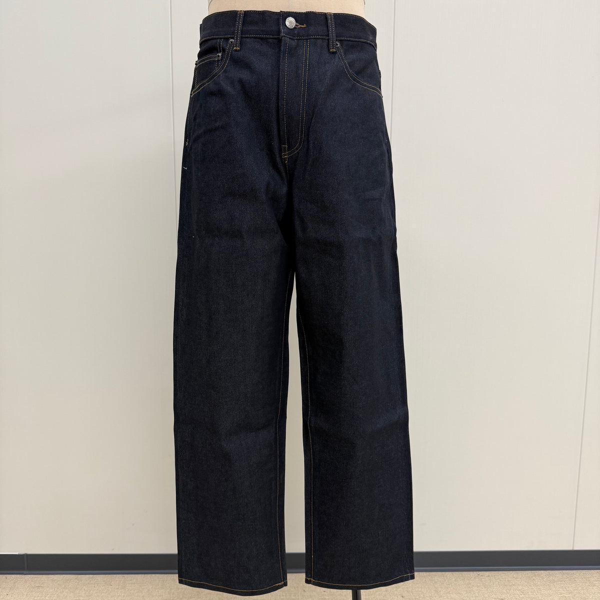 Jeans larghi Supreme in filo di rame nero