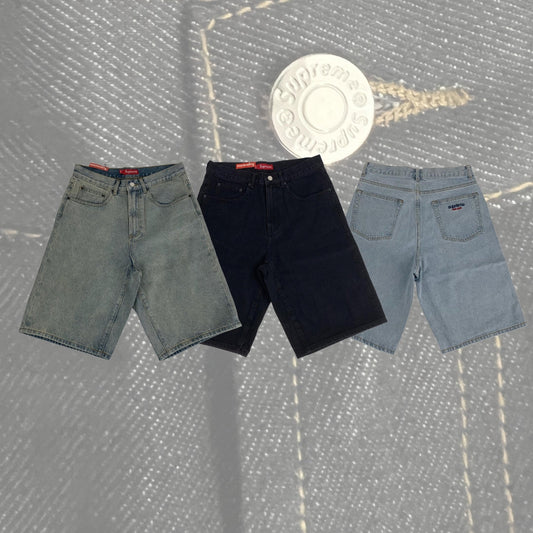 Supreme Baggy-Jeans-Shorts