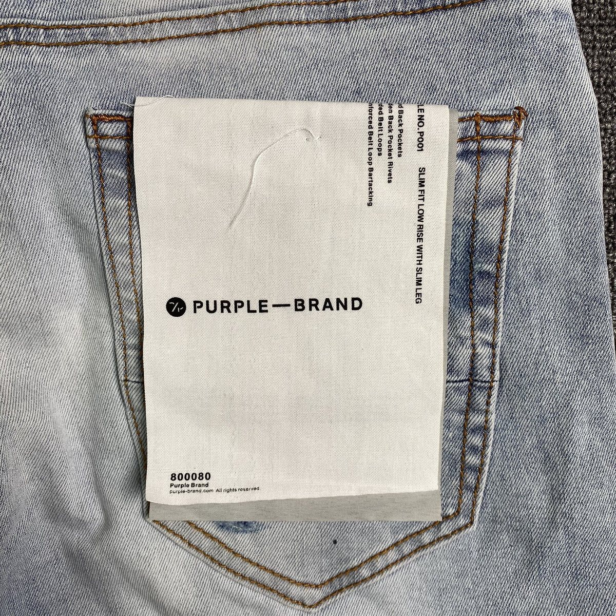 Jeans slim del marchio Purple