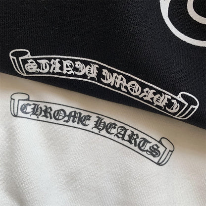 Felpa con cappuccio e zip Chrome Hearts