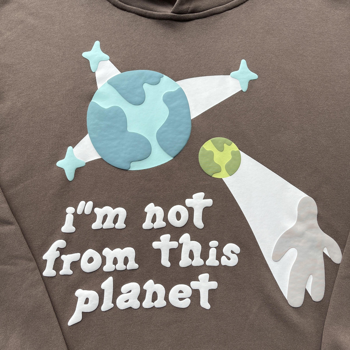 Felpa con cappuccio Blue Planet Market di Broken Planet 
