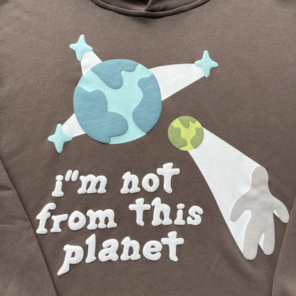 Felpa con cappuccio Blue Planet Market di Broken Planet 