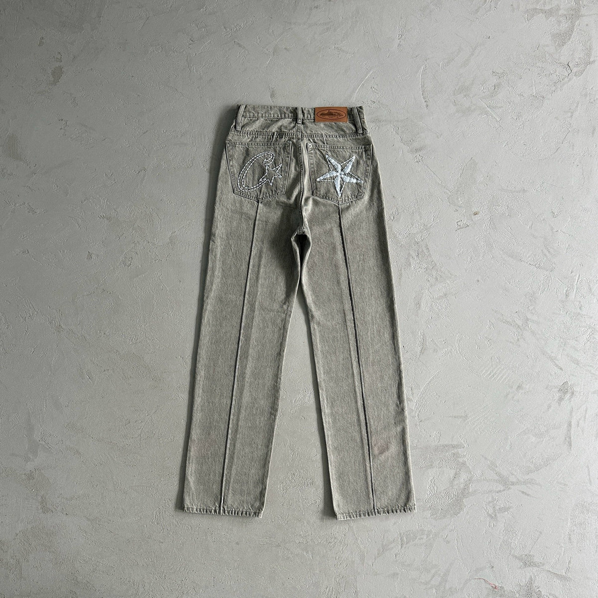 Corteiz Denim Jeanshose Grau