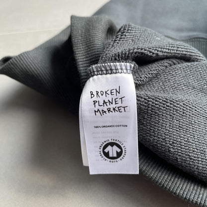Felpa con cappuccio e zip Broken Planet Planet grigia 