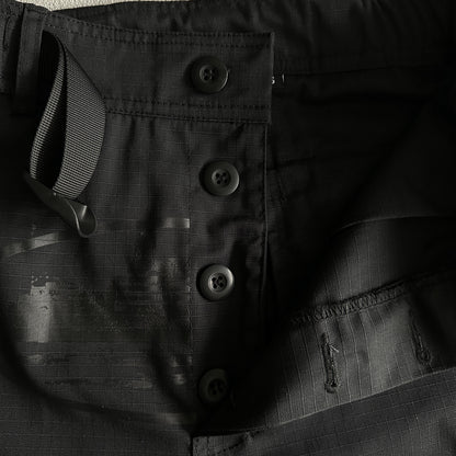Corteiz – Schwarze Cargo-Shorts