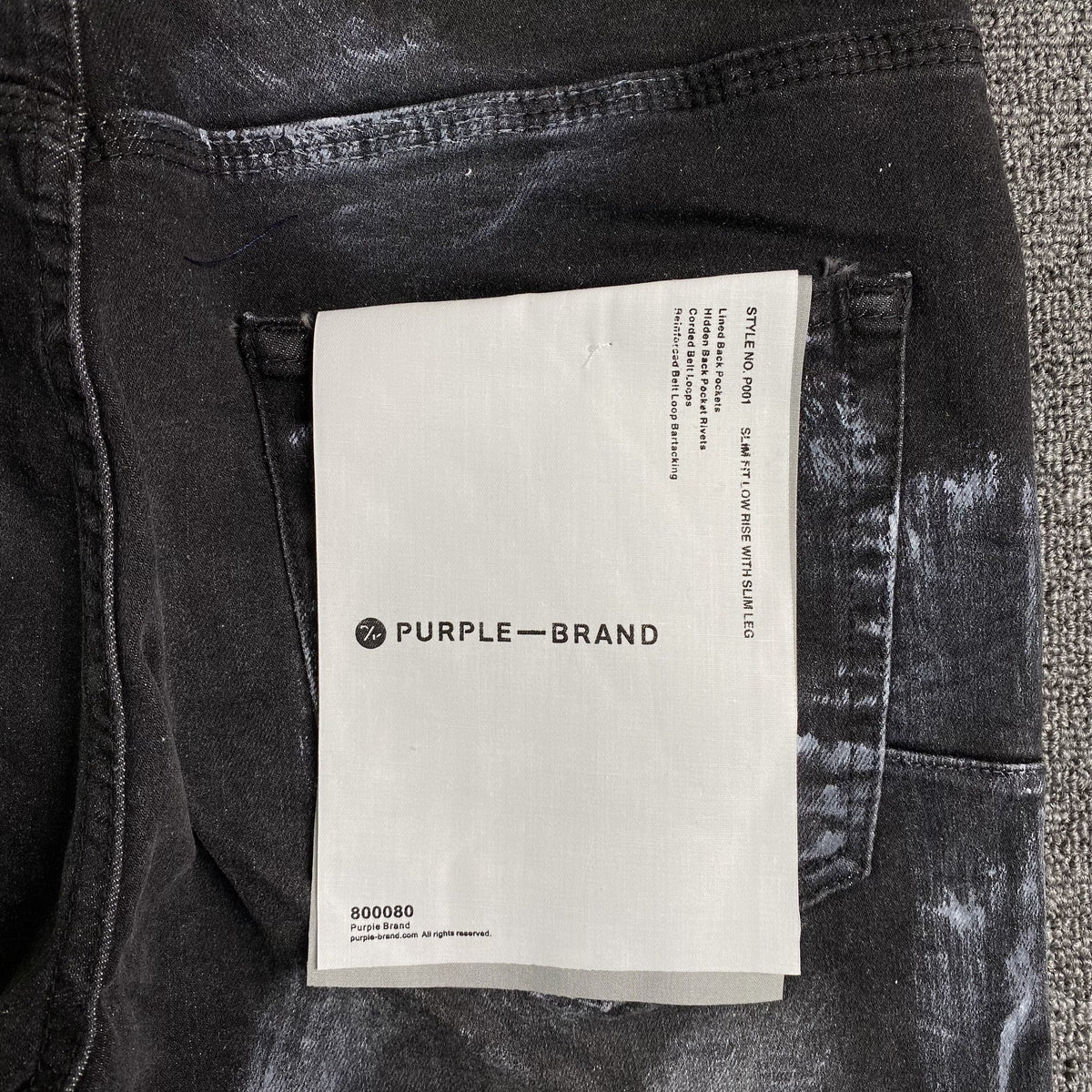 Jeans slim del marchio Purple
