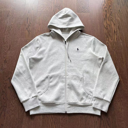 Neu Ralph Lauren Basic Kapuzenpullover mit Reißverschluss 