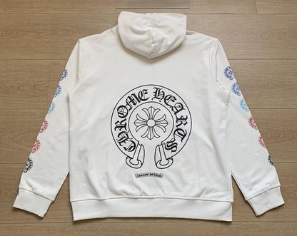 Felpa con cappuccio e zip Chrome Hearts