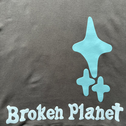 Felpa con cappuccio Blue Planet Market di Broken Planet 