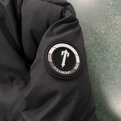 Trapstar Pufferjacke Decoded mit Kapuze Schwarz-Farbverlauf 