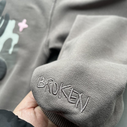 Broken Planet Skin – Rosa Kaktus-Hoodie 