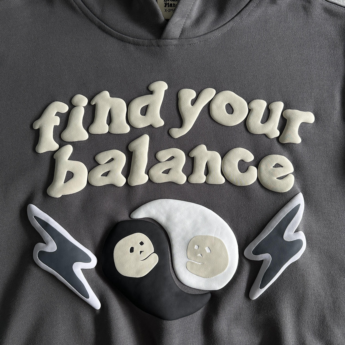 Felpa con cappuccio Broken Planet Find Your Balance 