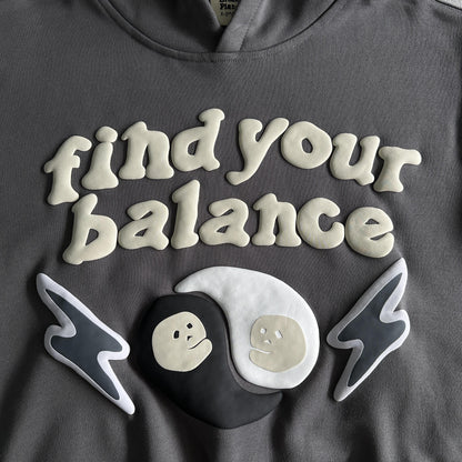 Felpa con cappuccio Broken Planet Find Your Balance 