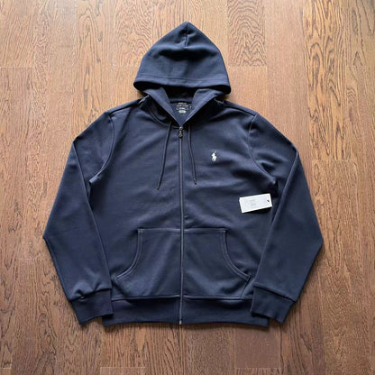 Neu Ralph Lauren Basic Kapuzenpullover mit Reißverschluss 