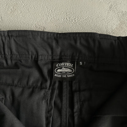Corteiz – Schwarze Cargo-Shorts