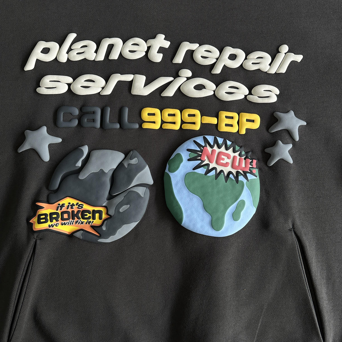 Felpa con cappuccio Broken Planet Repair Services 