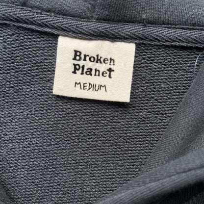 Felpa con cappuccio e zip Broken Planet Planet grigia 