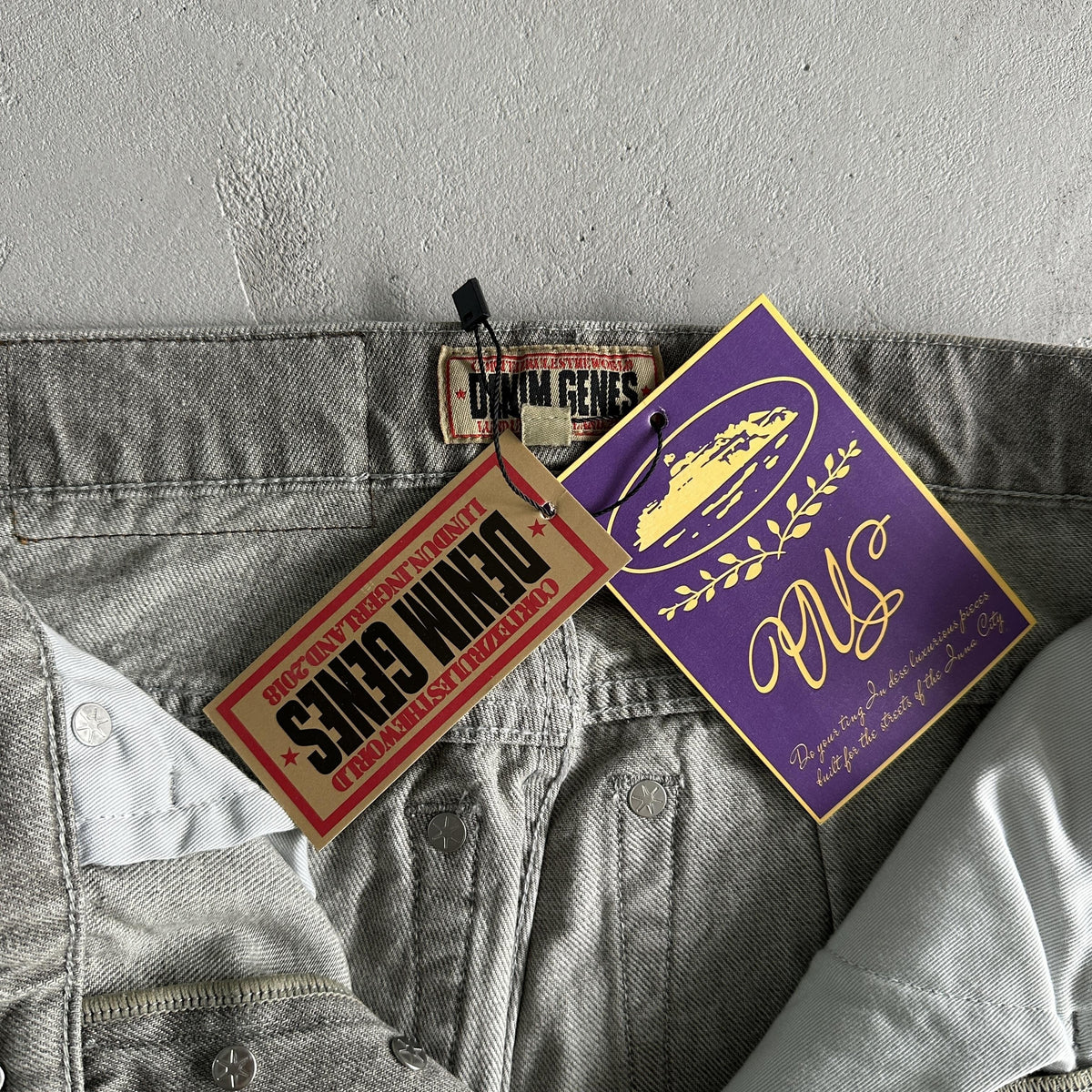 Corteiz Denim Jeanshose Grau