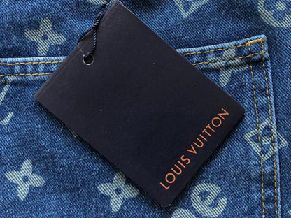 Supreme x Louis Vuitton 5-Pocket-Jeans aus Jacquard-Denim