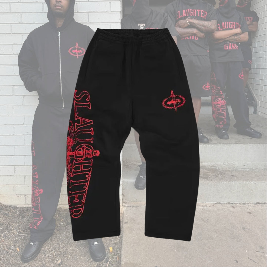 Pantaloni Corteiz x Slaugther Gang