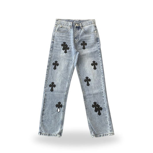 Pantaloni in jeans Chrome Hearts