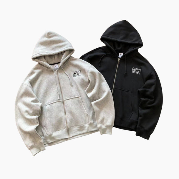 Nike x Stussy Kapuzenjacke mit Reißverschluss 