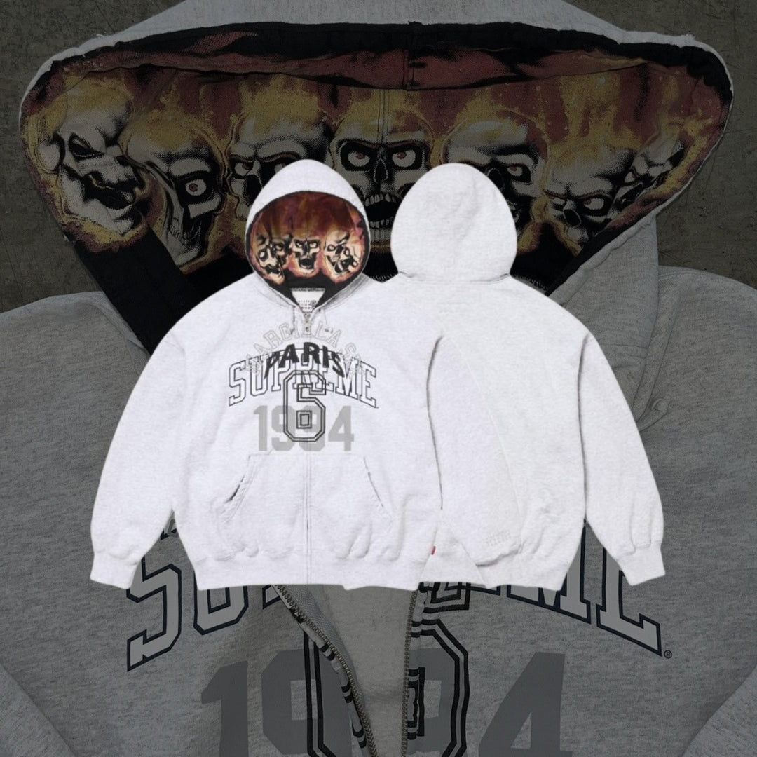 Felpa con cappuccio e zip Supreme MM6 Maison Margiela