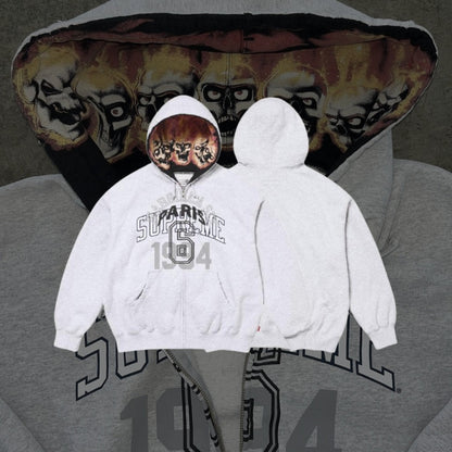 Felpa con cappuccio e zip Supreme MM6 Maison Margiela