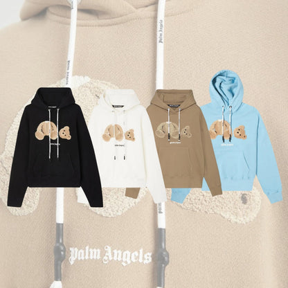 Palm Angels – Kapuzenpullover mit Bären-Print
