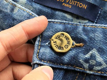 Supreme x Louis Vuitton 5-Pocket-Jeans aus Jacquard-Denim