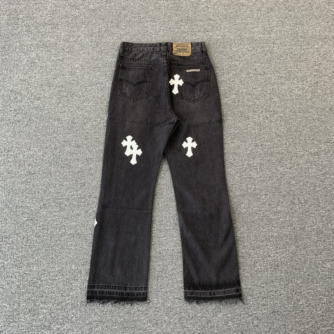 Pantaloni in jeans Chrome Hearts