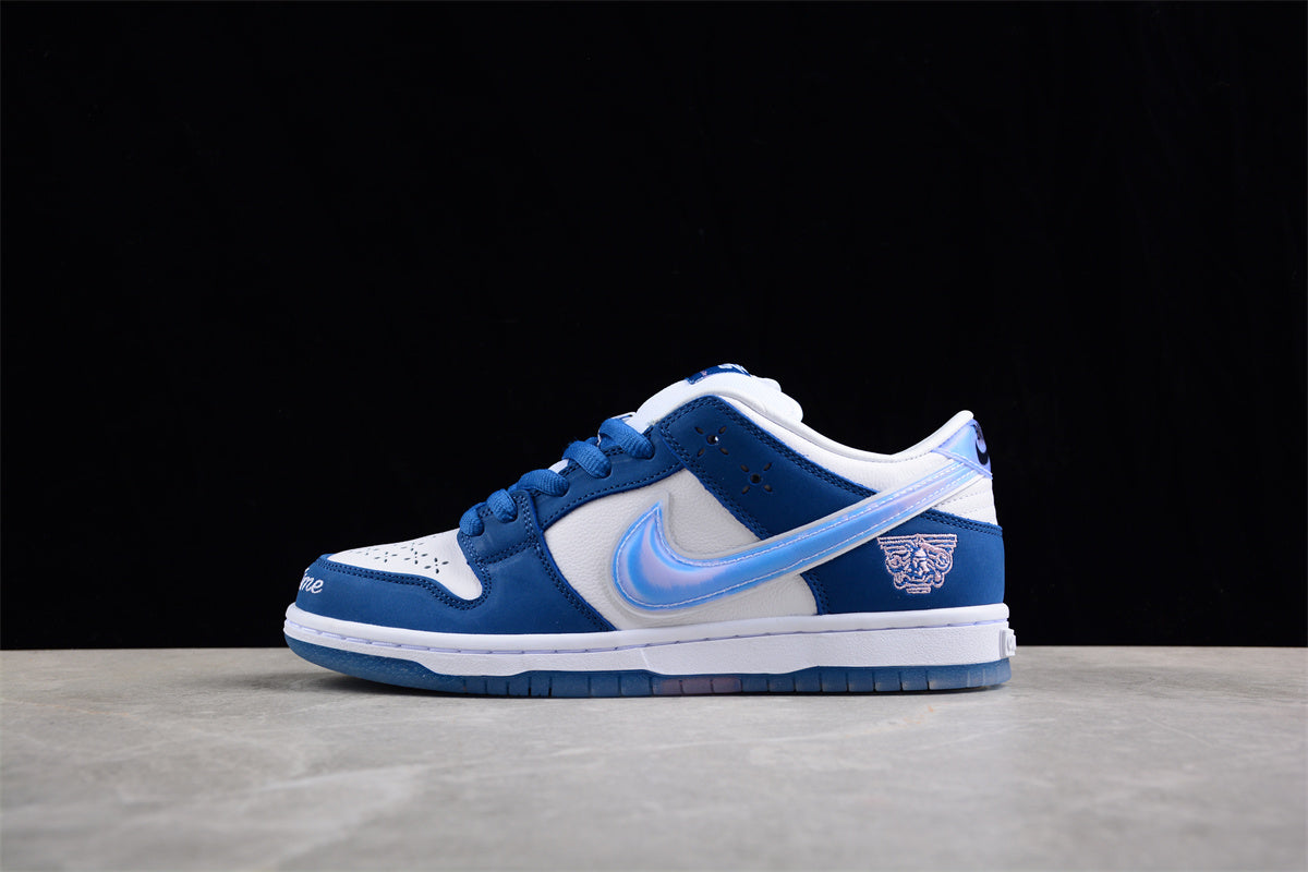 Born x Raised x Nike SB Dunk Low Weiß Blau 