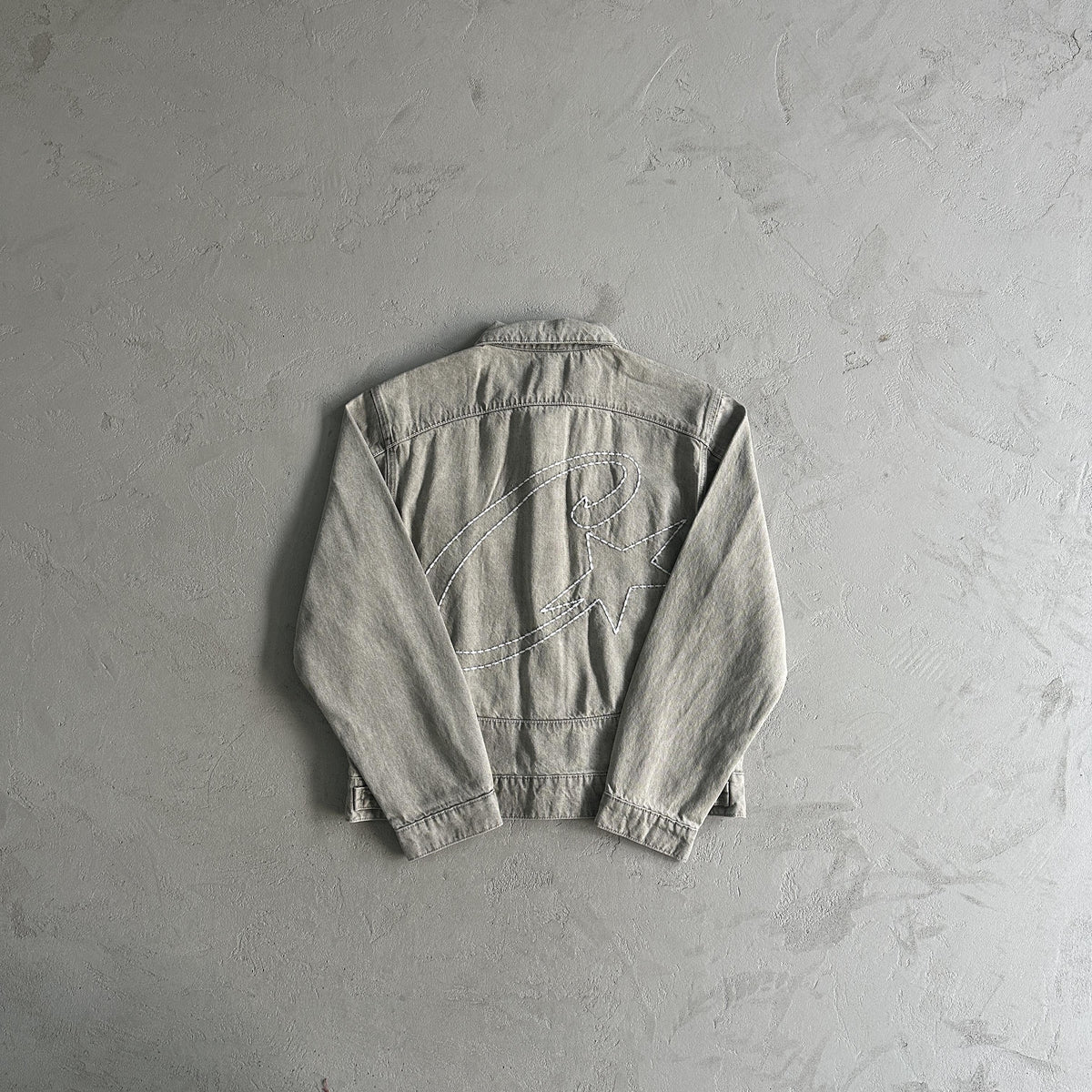 Corteiz Denim Jeansjacke Grau