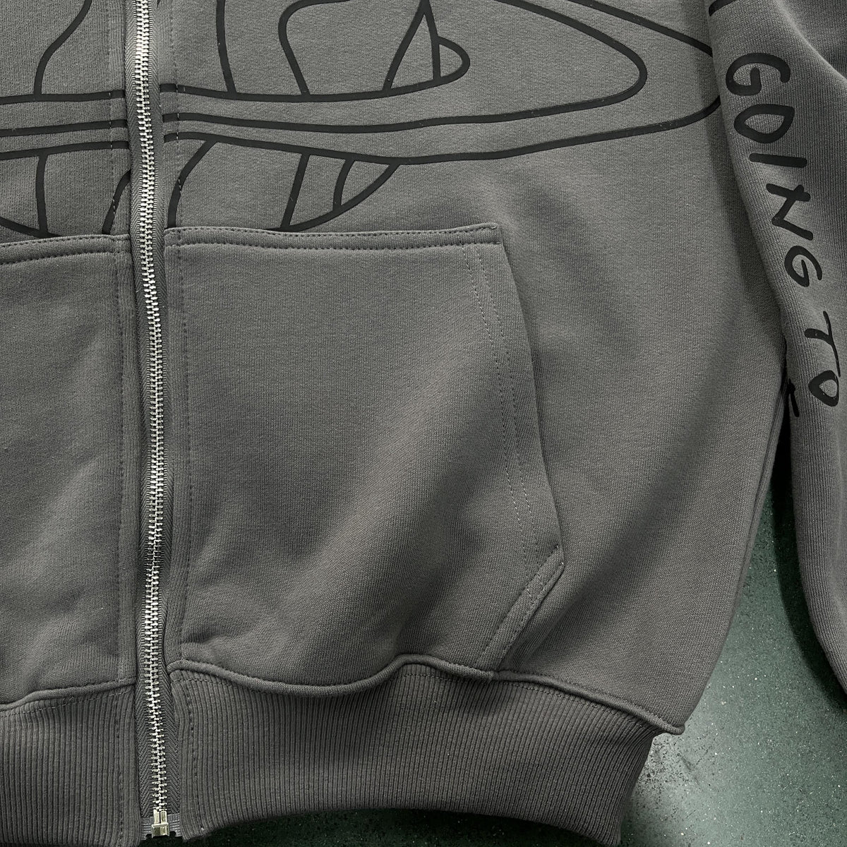 Broken Planet Planet Kapuzenpullover mit Reißverschluss 