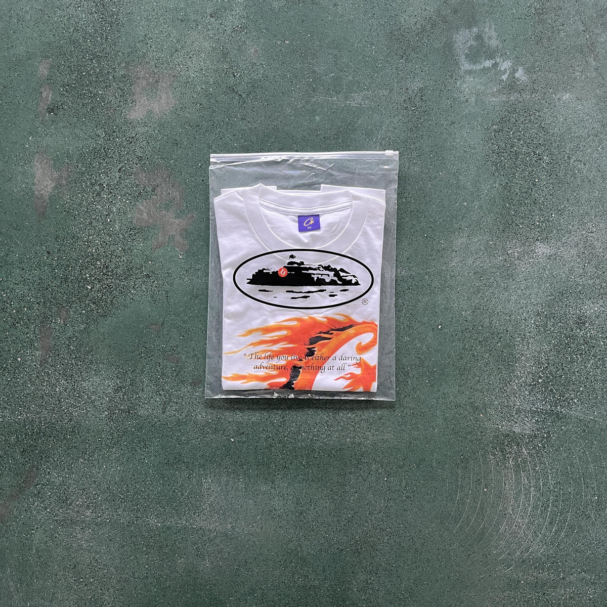 Corteiz Große Flamme T-Shirt 