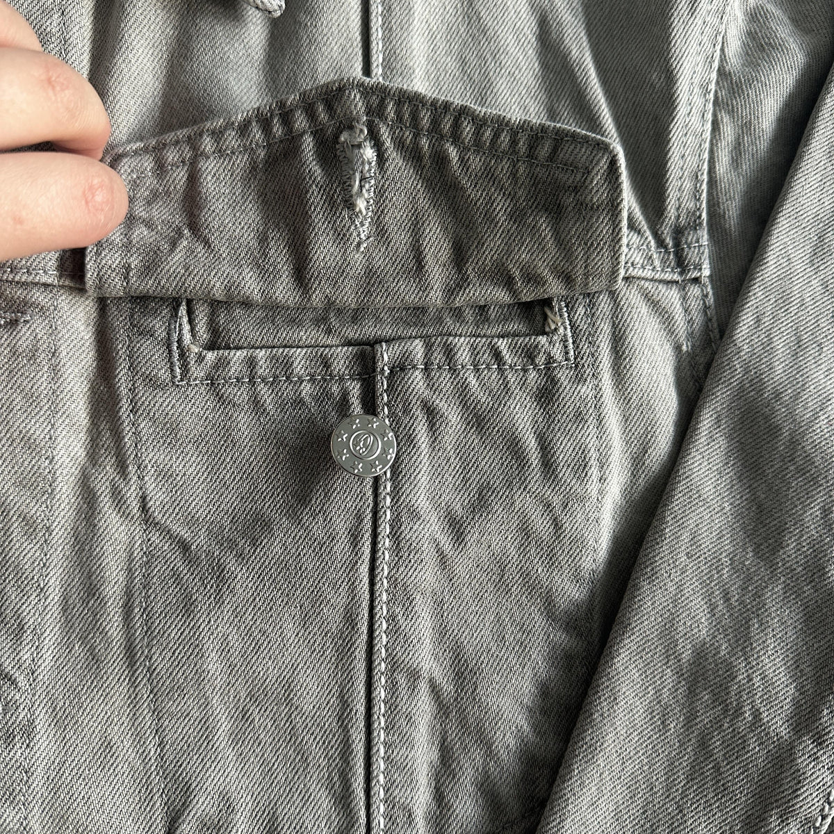 Corteiz Denim Jeansjacke Grau