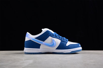 Born x Raised x Nike SB Dunk Low Weiß Blau 