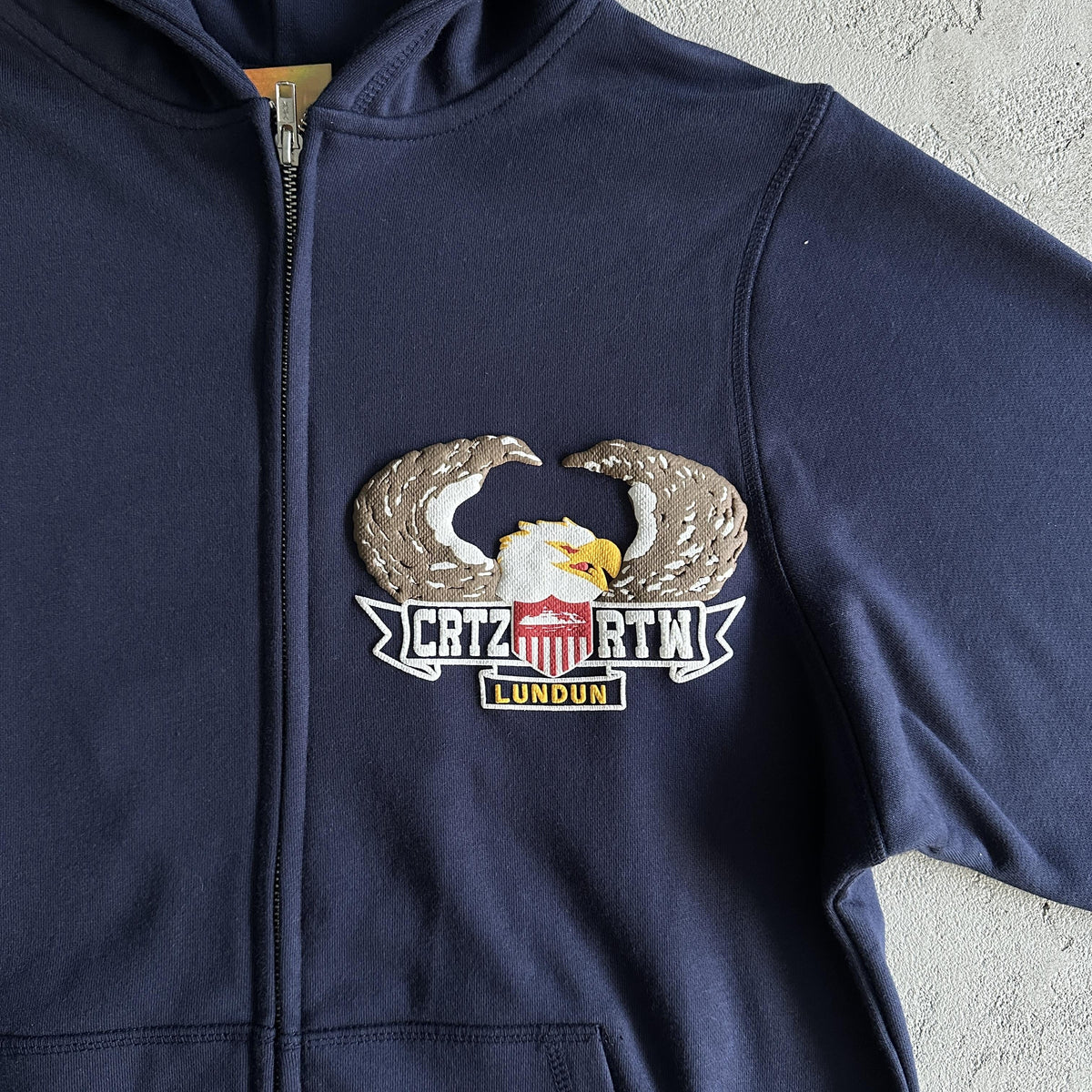 Kapuzenpullover mit dreidimensionalem Corteiz-Adler-Print