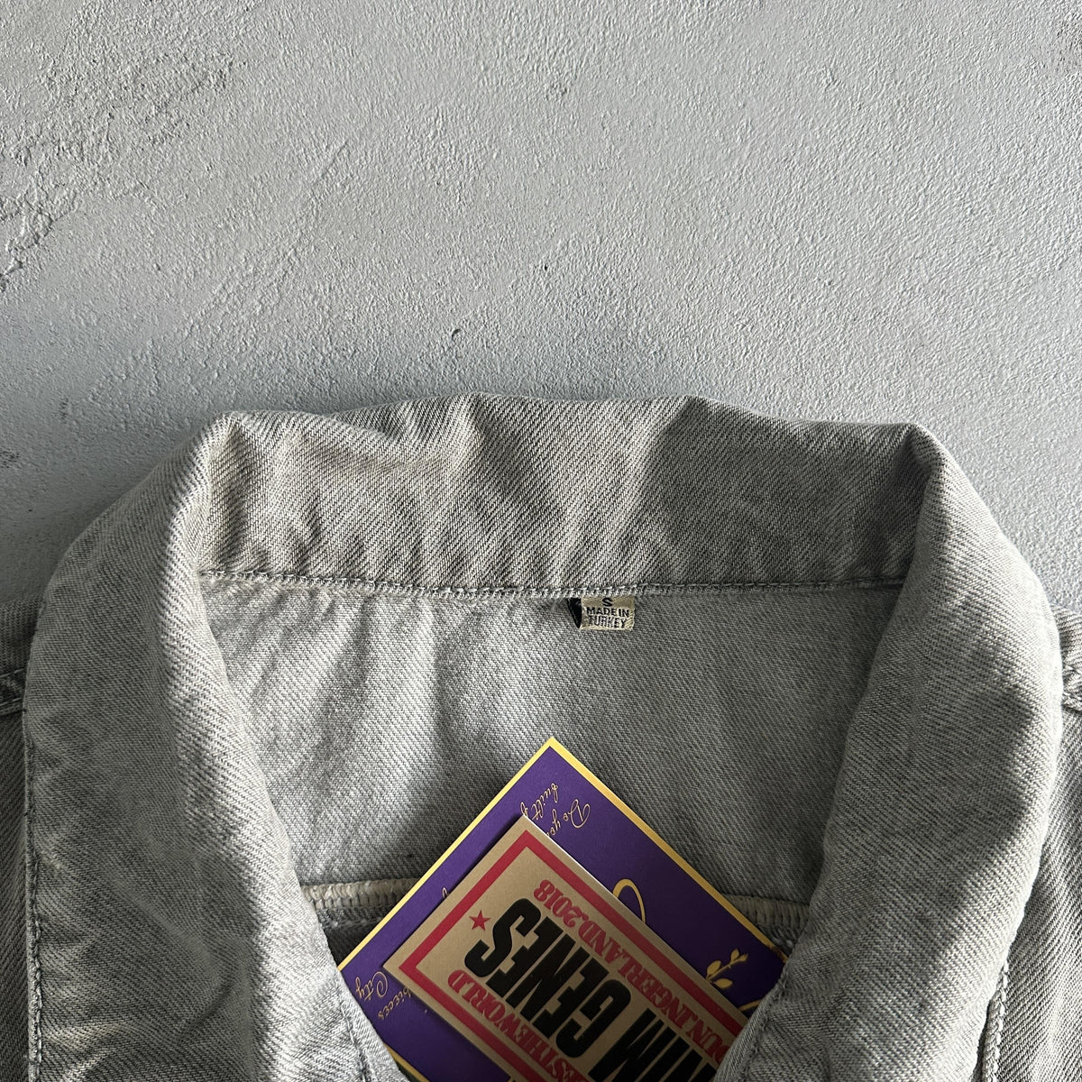 Corteiz Denim Jeansjacke Grau