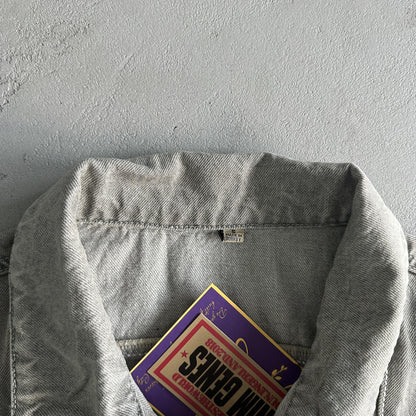 Corteiz Denim Jeansjacke Grau