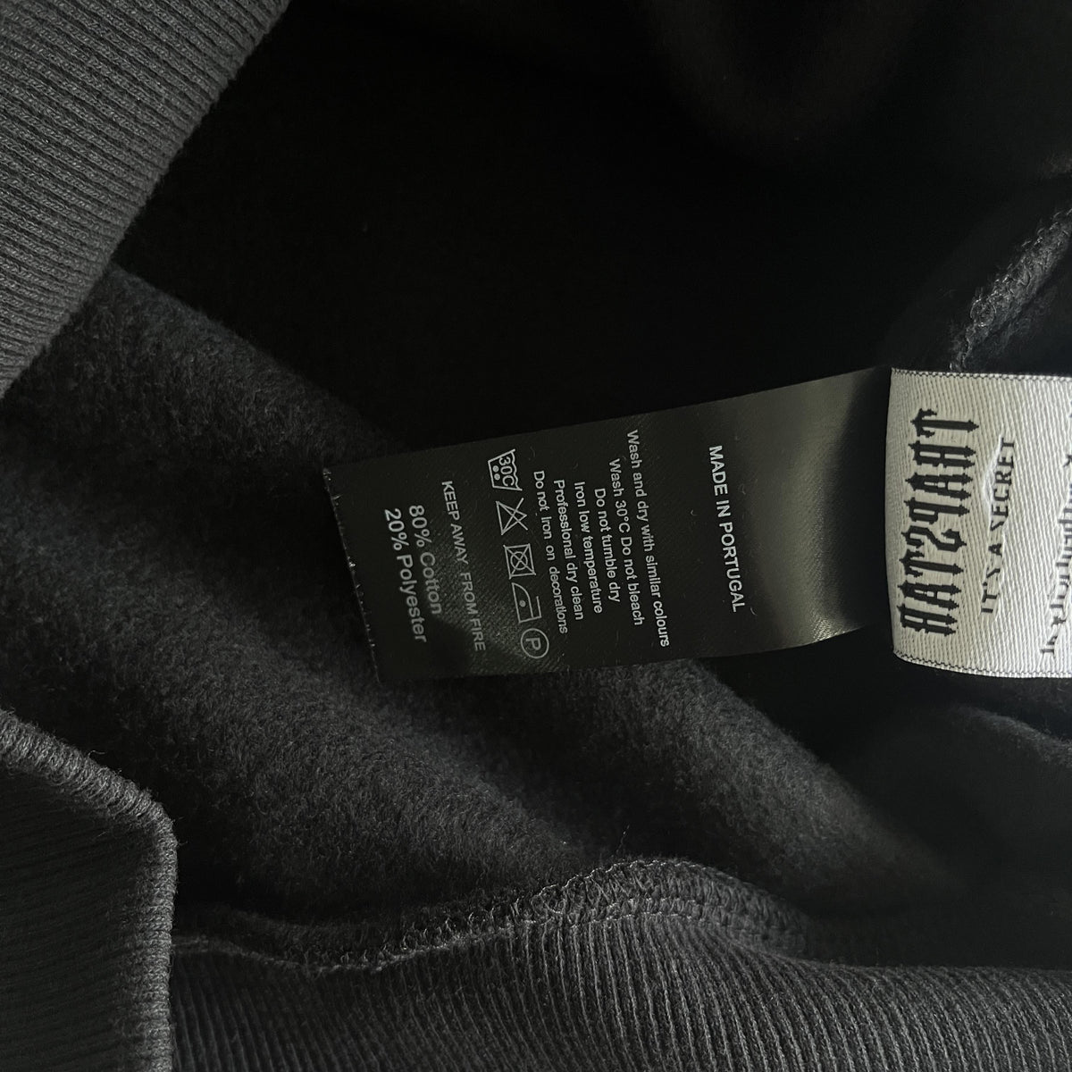 Tuta Trapstar in ciniglia decorata Black Out 