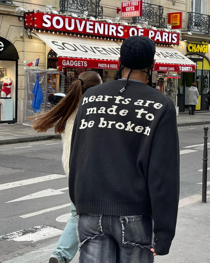 Maglione a forma di cuore con teschio di Broken Planet