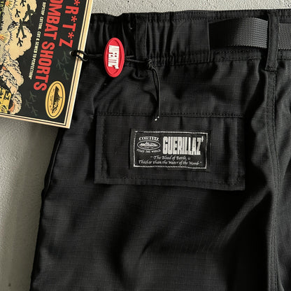 Corteiz – Schwarze Cargo-Shorts